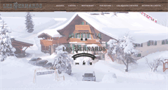 Desktop Screenshot of hotel-lesbernards.com